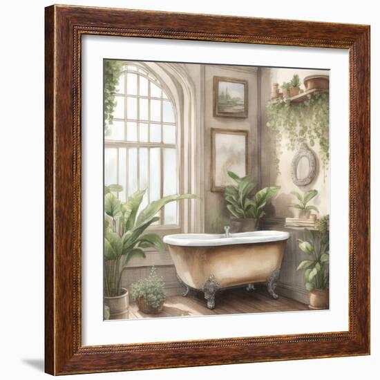 Plant Bath 1-Kimberly Allen-Framed Art Print