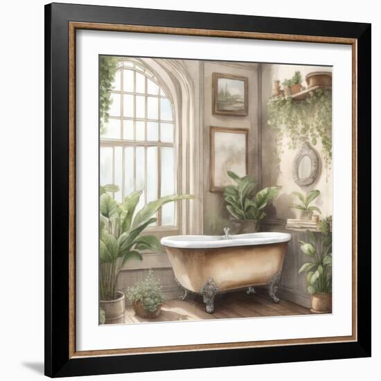 Plant Bath 1-Kimberly Allen-Framed Art Print