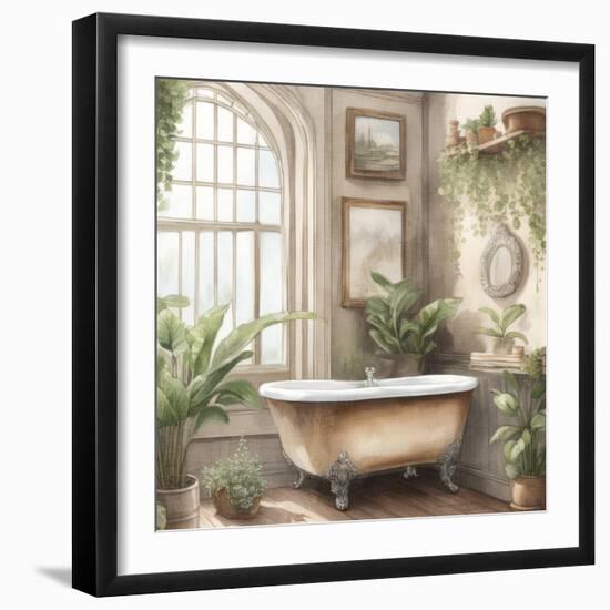 Plant Bath 1-Kimberly Allen-Framed Art Print