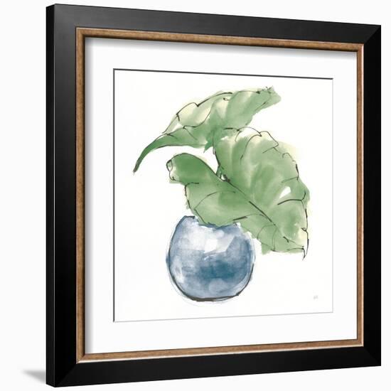 Plant Big Leaf III Dark Green-Chris Paschke-Framed Art Print