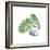 Plant Big Leaf IV Dark Green-Chris Paschke-Framed Art Print