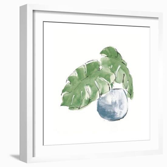 Plant Big Leaf IV Dark Green-Chris Paschke-Framed Art Print