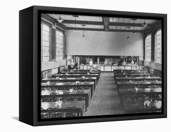 Plant cafeteria, National Tube Co, Riverside Works, Wheeling, West Virginia, 1923-null-Framed Premier Image Canvas