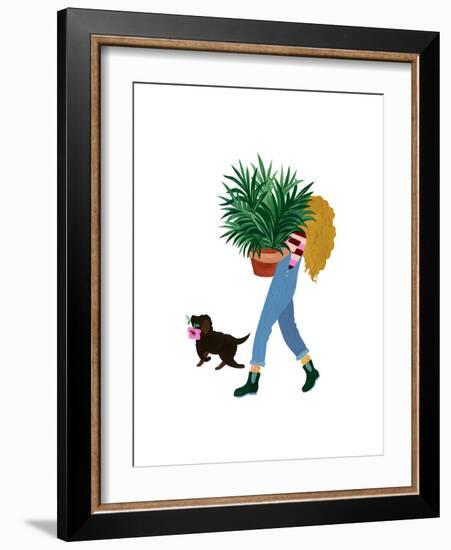 Plant Lady-Emily Kopcik-Framed Art Print