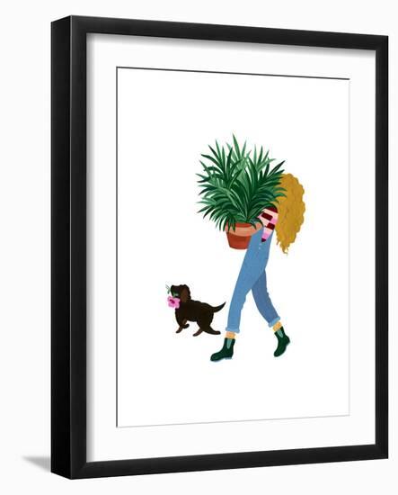 Plant Lady-Emily Kopcik-Framed Art Print