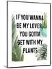 Plant Love IV-Studio W-Mounted Art Print