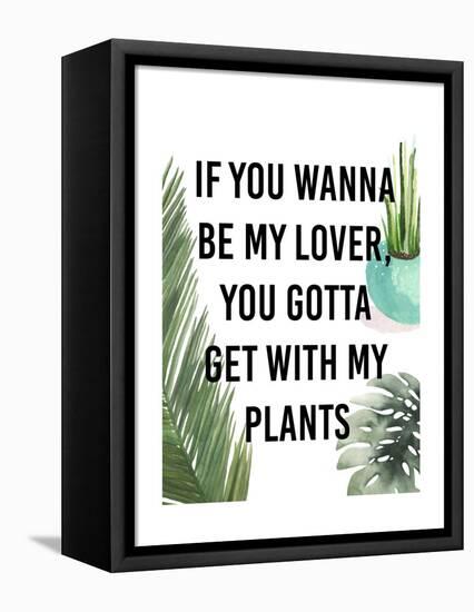 Plant Love IV-Studio W-Framed Stretched Canvas