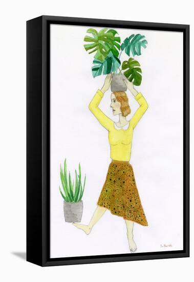 Plant Mum-Sharyn Bursic-Framed Premier Image Canvas