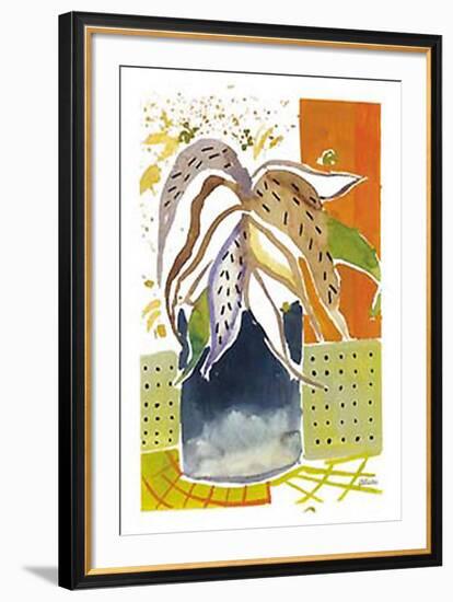 Plant Outline II-Lola Soto-vicario-Framed Art Print