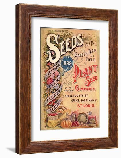 Plant Seed Company St. Louis-null-Framed Art Print