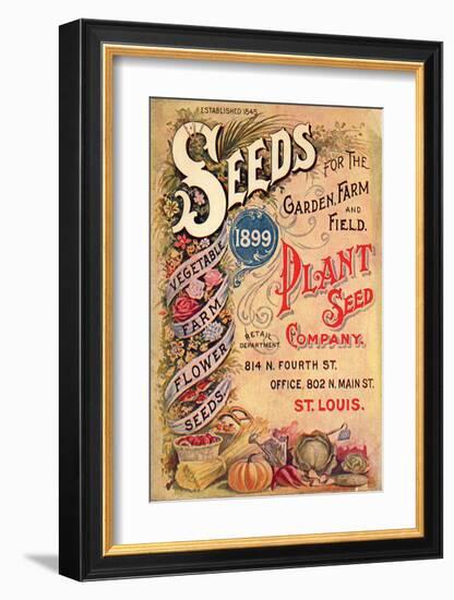 Plant Seed Company St. Louis-null-Framed Art Print