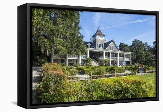 Plantation House in the Magnolia Plantation Outside Charleston, South Carolina, U.S.A.-Michael Runkel-Framed Premier Image Canvas