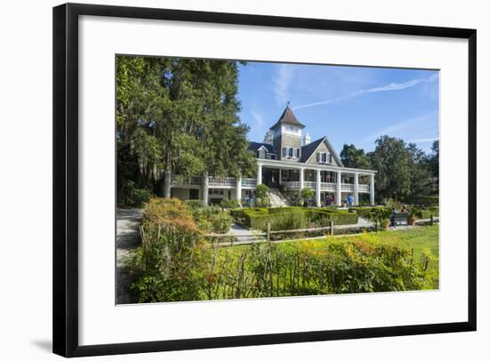 Plantation House in the Magnolia Plantation Outside Charleston, South Carolina, U.S.A.-Michael Runkel-Framed Photographic Print