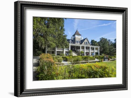 Plantation House in the Magnolia Plantation Outside Charleston, South Carolina, U.S.A.-Michael Runkel-Framed Photographic Print