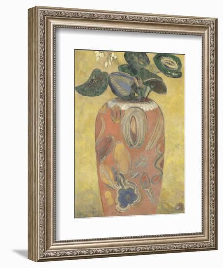 Plante verte dans une urne-Odilon Redon-Framed Giclee Print