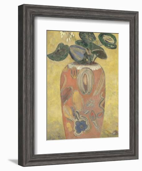 Plante verte dans une urne-Odilon Redon-Framed Giclee Print