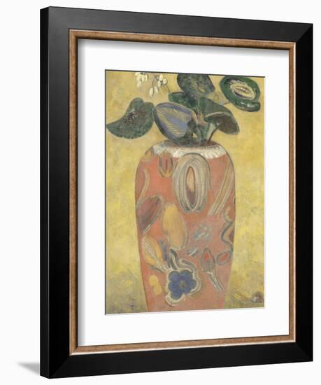 Plante verte dans une urne-Odilon Redon-Framed Giclee Print