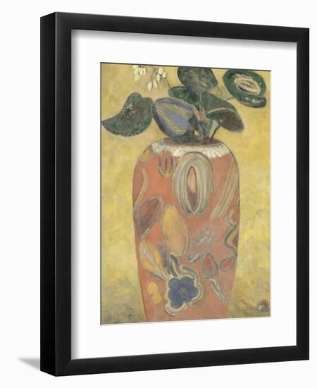 Plante verte dans une urne-Odilon Redon-Framed Giclee Print