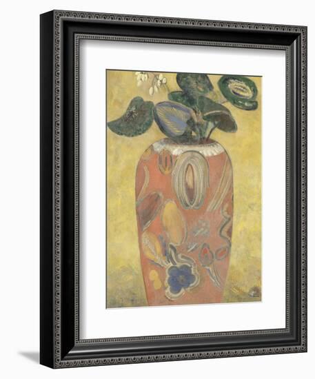 Plante verte dans une urne-Odilon Redon-Framed Giclee Print