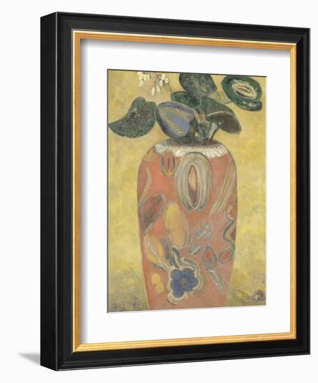 Plante verte dans une urne-Odilon Redon-Framed Giclee Print