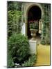 Planter and Arched Entrance to Garden in Casa de Pilatos Palace, Sevilla, Spain-Merrill Images-Mounted Photographic Print