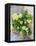 Planter filled with green hydrangeas in the ancient Portuguese village.-Julie Eggers-Framed Premier Image Canvas