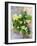 Planter filled with green hydrangeas in the ancient Portuguese village.-Julie Eggers-Framed Photographic Print