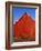 Planter in Front of Red Barn-Stuart Westmorland-Framed Photographic Print