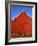 Planter in Front of Red Barn-Stuart Westmorland-Framed Photographic Print