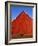 Planter in Front of Red Barn-Stuart Westmorland-Framed Photographic Print