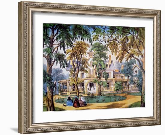 Planter's House, c.1858-Frances Flora Bond Palmer-Framed Giclee Print