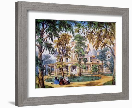 Planter's House, c.1858-Frances Flora Bond Palmer-Framed Giclee Print
