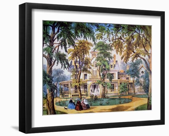 Planter's House, c.1858-Frances Flora Bond Palmer-Framed Giclee Print