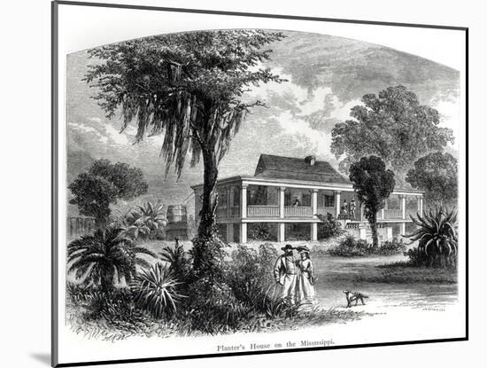 Planter's House on the Mississippi, Engraved by J.H. Ellawell-null-Mounted Giclee Print