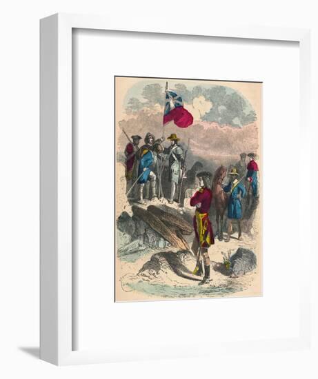 Planting of the Royal Flag on the Ruins of Fort Du Quesne, 1758-Unknown-Framed Giclee Print