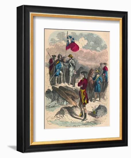 Planting of the Royal Flag on the Ruins of Fort Du Quesne, 1758-Unknown-Framed Giclee Print