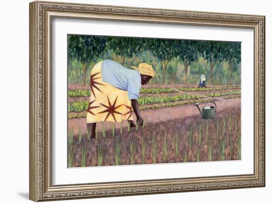 Planting Onions, 2005-Tilly Willis-Framed Giclee Print