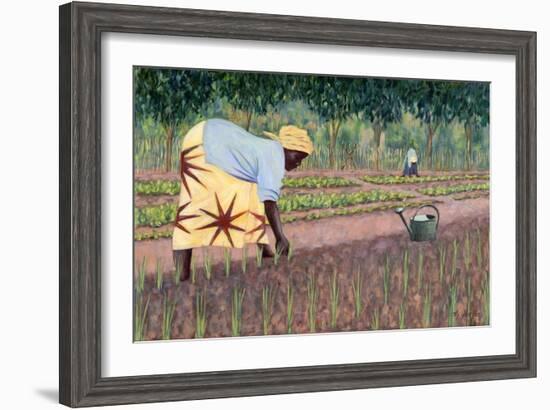 Planting Onions, 2005-Tilly Willis-Framed Giclee Print