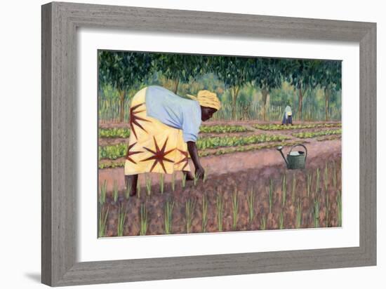 Planting Onions, 2005-Tilly Willis-Framed Giclee Print