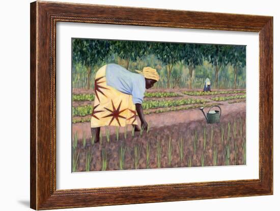 Planting Onions, 2005-Tilly Willis-Framed Giclee Print