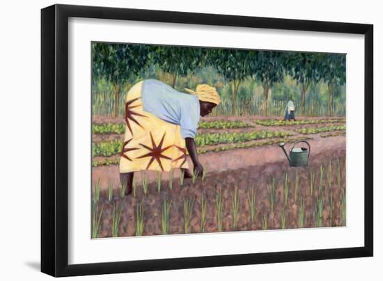 Planting Onions, 2005-Tilly Willis-Framed Giclee Print