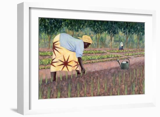 Planting Onions, 2005-Tilly Willis-Framed Giclee Print