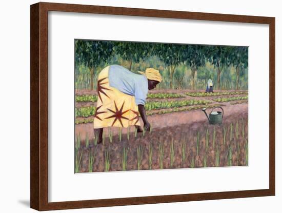 Planting Onions, 2005-Tilly Willis-Framed Giclee Print