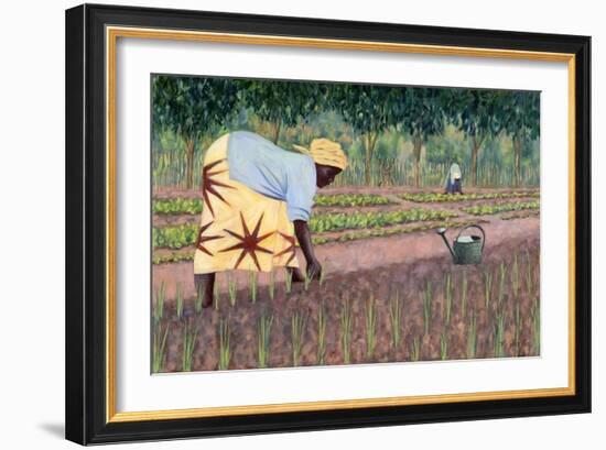 Planting Onions, 2005-Tilly Willis-Framed Giclee Print