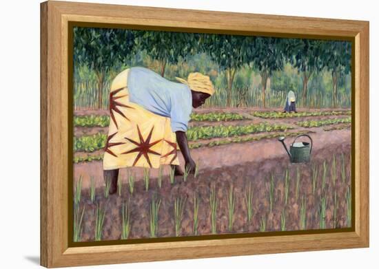 Planting Onions, 2005-Tilly Willis-Framed Premier Image Canvas