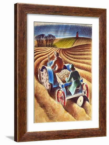 Planting Potatoes, 1953-Isabel Alexander-Framed Giclee Print