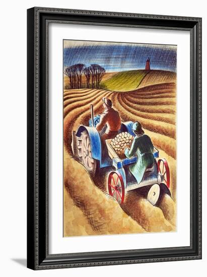 Planting Potatoes, 1953-Isabel Alexander-Framed Giclee Print