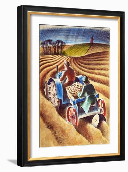 Planting Potatoes, 1953-Isabel Alexander-Framed Giclee Print
