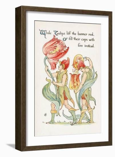 Plants, Tulipa-Walter Crane-Framed Art Print
