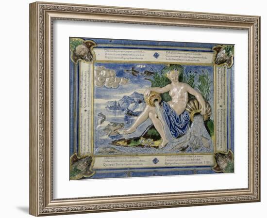 Plaque: Allégorie de l'eau-Bernard Palissy-Framed Giclee Print